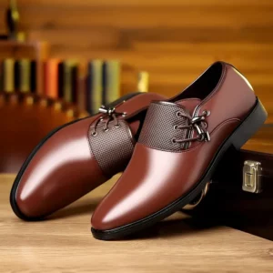 Men's Trendy Solid Color Uniform Dress Shoes