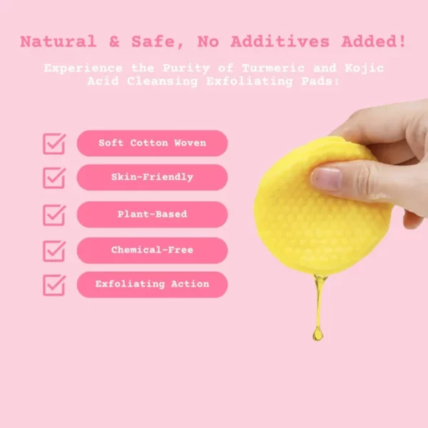 🎁LAST DAY 49% OFF🔥Turmeric Kojic Acid Cleansing Pads