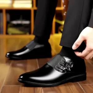 Men's Trendy Solid Color Uniform Dress Shoes