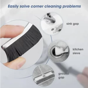 Hard-Bristled Crevice Cleaning Brush - 2 Pcs Set