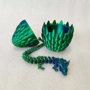 3D-Printed Articulated Crystal Dragon