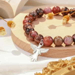 🎁Last Day 49% OFF - Memorial Gifts Angel Wings Healing Crystal Bracelet