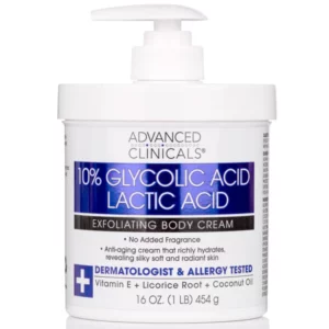 10% Glycolic Acid + Lactic Acid Exfoliating Body Cream