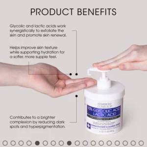 10% Glycolic Acid + Lactic Acid Exfoliating Body Cream