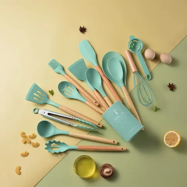 Silicone Utensil Safety Cooking Utensils - 14 Pieces Set