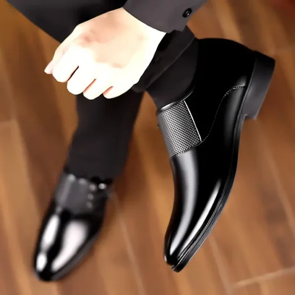 Men's Trendy Solid Color Uniform Dress Shoes