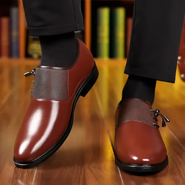 Men's Trendy Solid Color Uniform Dress Shoes