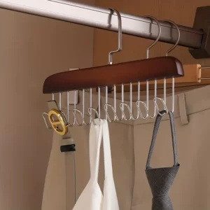 Multi Hook Hanger for Undergarments, Ties, Bags, Scarves Etc