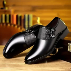 Men's Trendy Solid Color Uniform Dress Shoes