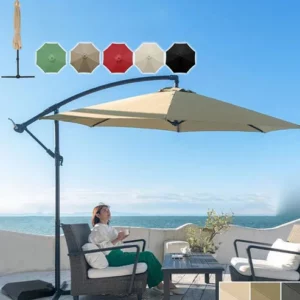 Outdoor Patio Sunshade Waterproof Umbrella Replacement Cloth