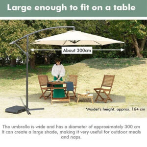 Outdoor Patio Sunshade Waterproof Umbrella Replacement Cloth