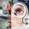 360° Flexible Light Up 10X Magnification Makeup Mirror