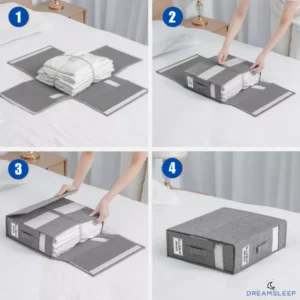 FOLDABLE BEDSHEET ORGANISERS