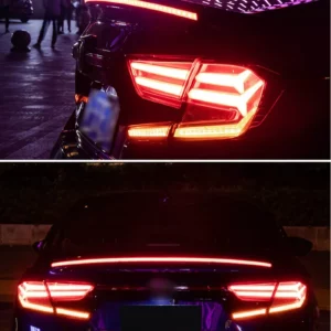 New external carbon fiber pattern car tail LED streamer light