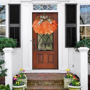 Handmade Fall Pumpkin Wreath