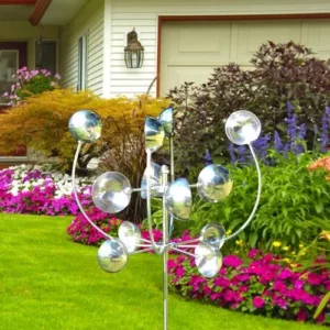 Outdoor Garden Kinetic Metal Wind Spinner Decoration