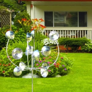 Outdoor Garden Kinetic Metal Wind Spinner Decoration