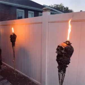 Handmade Skull Tiki Torch