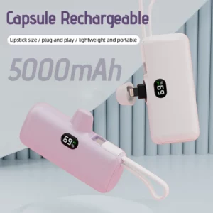 Capsule Compact 5000mAh Mini Power Bank