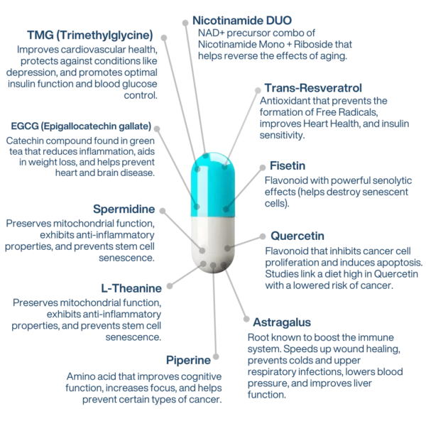 NAD+ Liposomal Anti Aging Supplement Complex AEON with Nicotinamide DUO™