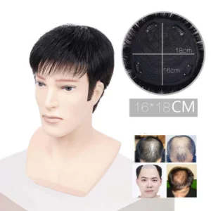 Helps you regain your confidence🙎Easy to wear and very secure 🙎Male Bald Head Wig Cover