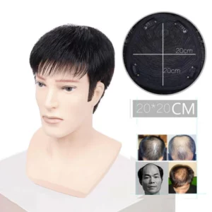 Helps you regain your confidence🙎Easy to wear and very secure 🙎Male Bald Head Wig Cover