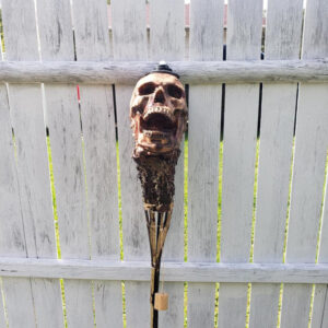 Handmade Skull Tiki Torch