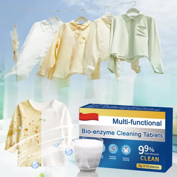 Multifunctional cleaning tablets based on bioenzymes 5 pack - 50 tablets