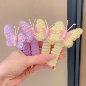 Butterfly & Colorful Telephone Wire Hair Bands for Kids