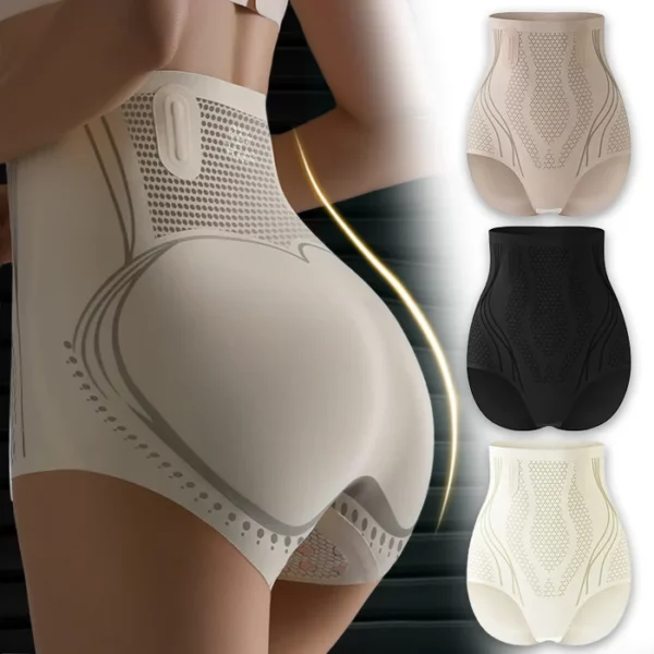 Ice Silk Ion Fibre Repair Shaping Shorts, Tummy Control Underpants