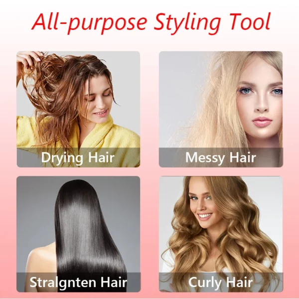 49% OFF!! 3-in-1 Hot Air Styler and Rotating Hair Dryer for Dry hair, curl hair, straighten hair