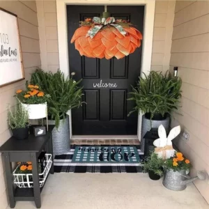 Handmade Fall Pumpkin Wreath