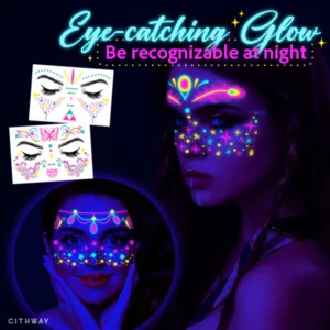 Cithway™ Fluorescent Face Waterproof Tattoo Stickers