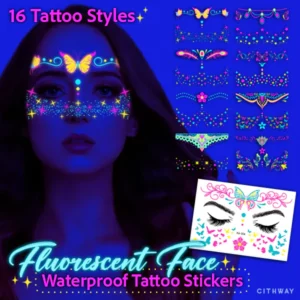 Cithway™ Fluorescent Face Waterproof Tattoo Stickers