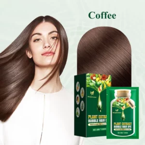 Bubble hair color cream for hair care with plant extracts