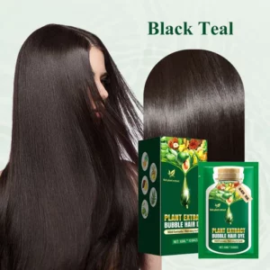 Bubble hair color cream for hair care with plant extracts