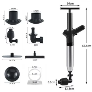 High-pressure toilet uncloggers