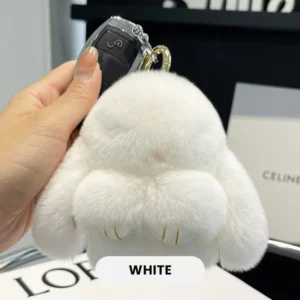 Handmade Soft Bunny PomPom Charms