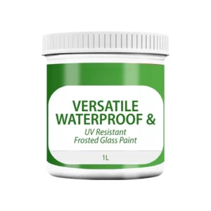 Versatile Waterproof & UV Resistant Frosted Glass Paint