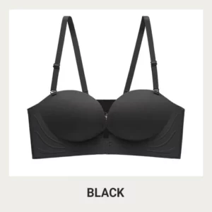 Invisible Strap Front Buckle Push Up Bra