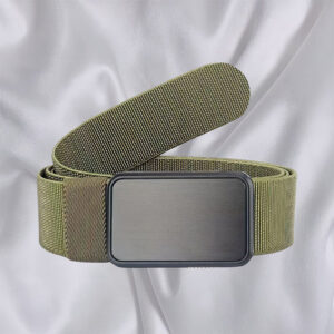 Durable tactical belt without holes with magnetic buckle