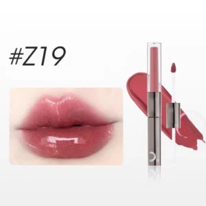 2 IN 1 Moisturizing Shimmer Waterproof Long Lasting Double Head Lipstick