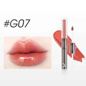 2 IN 1 Moisturizing Shimmer Waterproof Long Lasting Double Head Lipstick