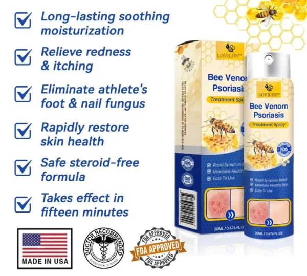 LOVILDS™ PsoriaHeal Bee Venom Psoriasis Treatment Spray pro