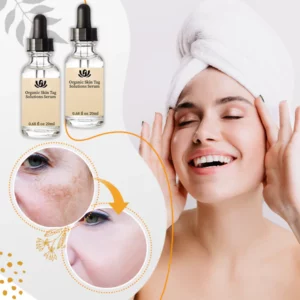 Organic serum against peeling, discoloration and swelling of the skin