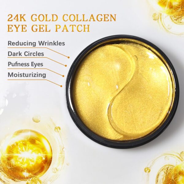 Eye mask with snail secretion, collagen and 24K gold