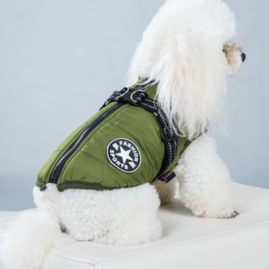 Waterproof Winter Pet Jacket with Built-in Harness