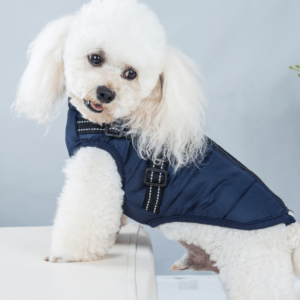 Waterproof Winter Pet Jacket with Built-in Harness