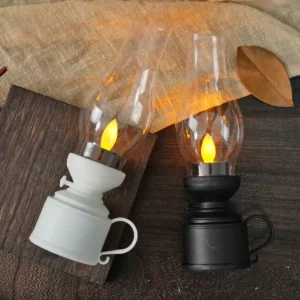 LED Vintage Kerosene Lamp Electronic Swinging Candle