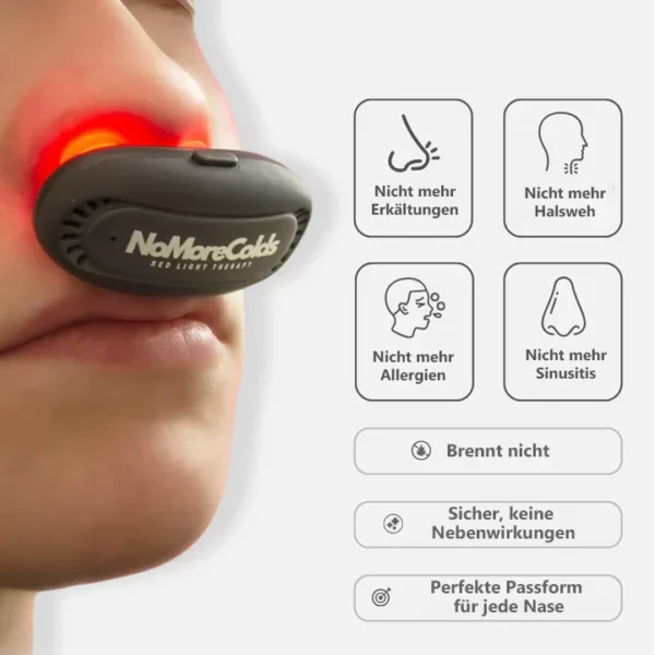 Fivfivgo™ RespiRelief Red Light Nasal Therapy Device